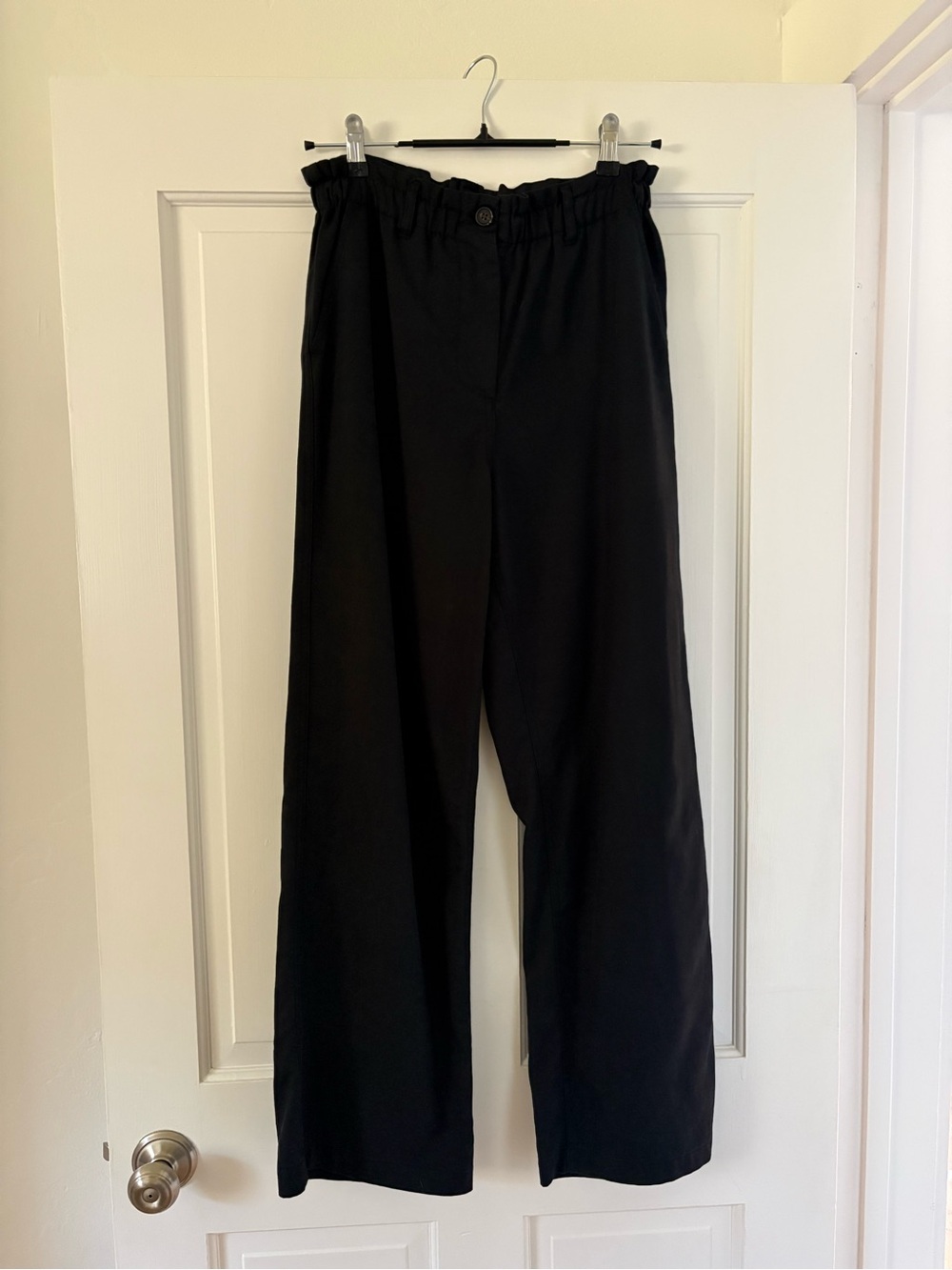 Rails Lira Wide-Leg Paperbag Waist Trousers (Black)